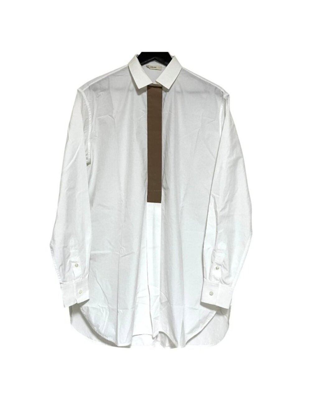 Celine Phoebe Philo Era Cotton Poplin Oversize Pullover Long Sleeve Shirt